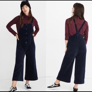 Madewell Texture & Thread Velour Corduroy Overalls